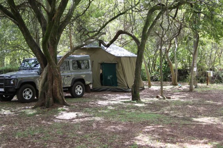 Hornbill Lodge Camping Land Rover and Tent