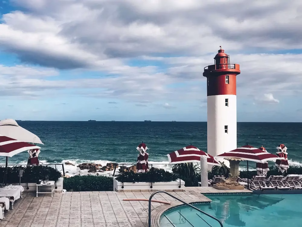 View of Lighthouse from Oyster Box Hotel