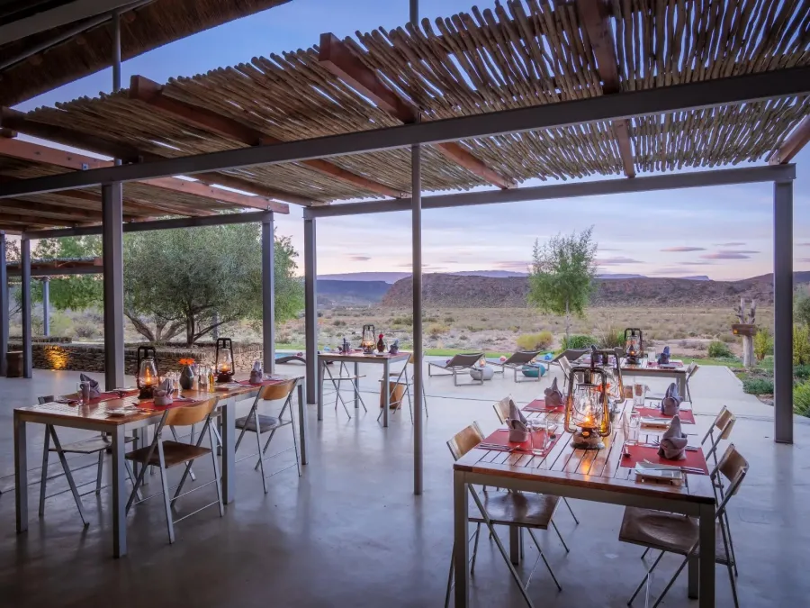 Dwyka Tented Lodge Dining Area