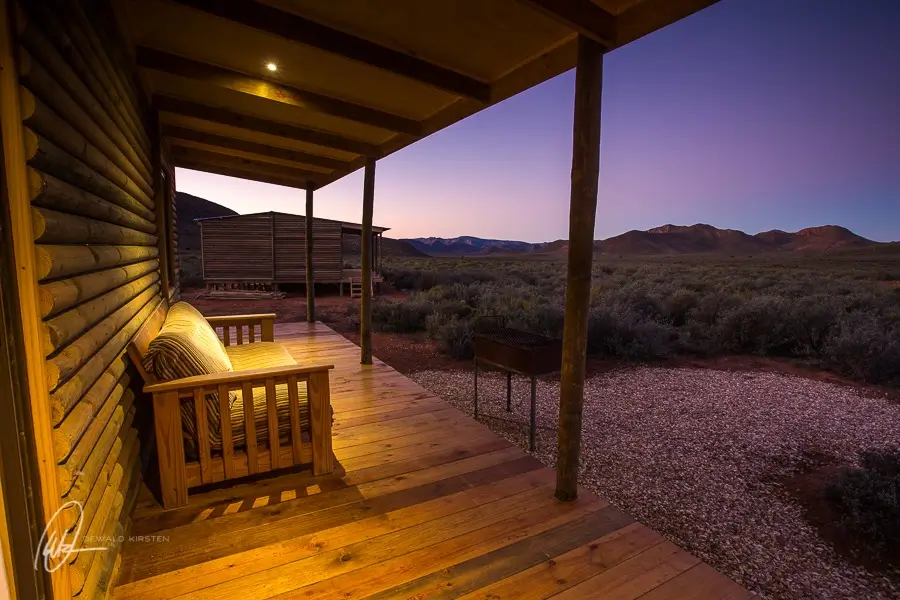 Gecko Rock Wooden Cabins View